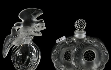 (2) Perfume Bottles Marked Lalique France