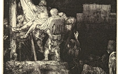REMBRANDT HARMENSZ. VAN RIJN | THE DESCENT FROM THE CROSS BY TORCHLIGHT (B., HOLL. 83; NEW HOLL. 286; H. 280)