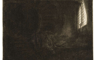Rembrandt van Rijn (1606-1669) St. Jerome in a Dark Chamber