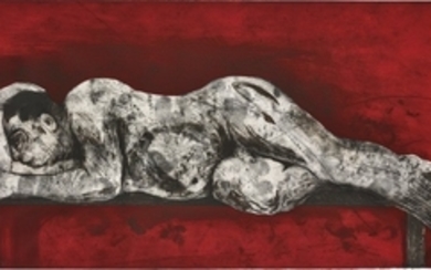 William Kentridge, Sleeper Red, from Sleeper Series