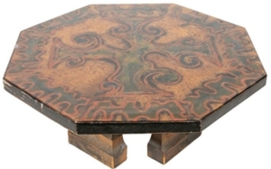 Witco Style Carved Wood Coffee Table