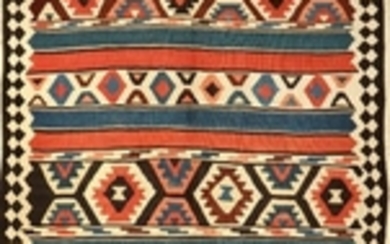 Large Shahsavan "Kilim", Persia, circa 1930, wool/wool,...