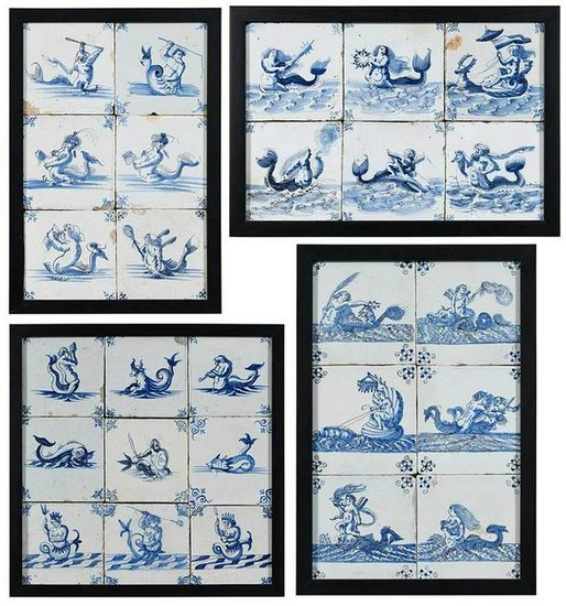 27 Maritime Delft Tiles