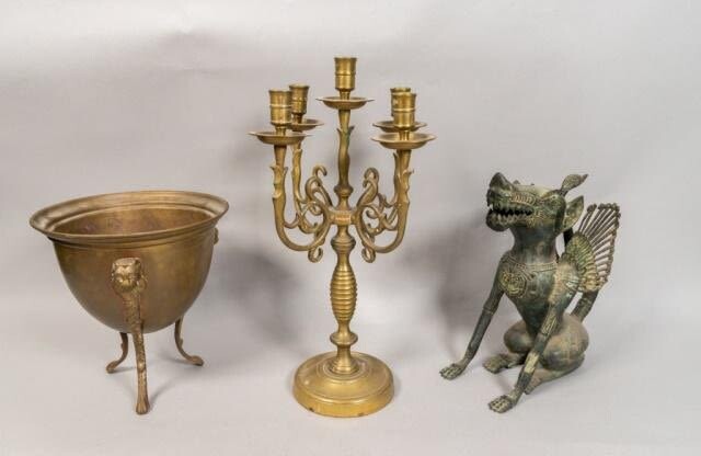 3 Bronze Decorative Items