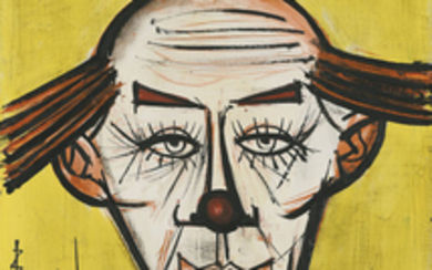 Bernard Buffet (FRANCE, 1928-1999), Clown chauve