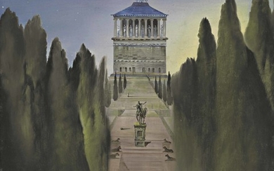 Salvador Dali (1904-1989), Le mausolée d'Halicarnasse