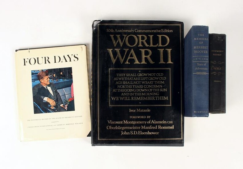4 BOOKS OF AMERICAN HISTORICAL INTEREST WWII JFK