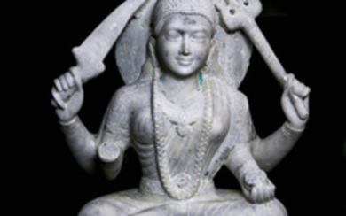 Indian Marble Figure, Durga