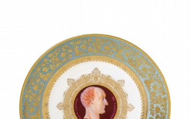 Two Sèvres porcelain plates the "Illustres françaises" service