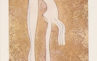 Man Ray: “Nu”, 1969. Signed Man Ray, 19/150. Etching in colours. Visible size 22×17 cm.