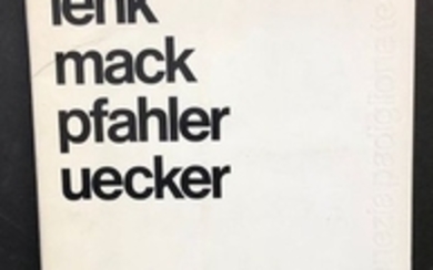 Lenk Mack Pfahler Uecker. Chemise éditée en 1970 p…