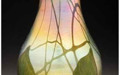 79021: Tiffany Studios Intaglio-Decorated Favrile Glass