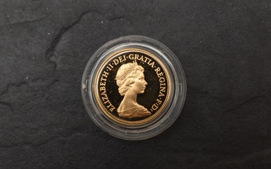 A 1980 Queen Elizabeth II Gold Proof Sovereign, Royal Mint, in case with certificate
