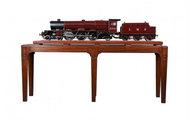 A 5 inch gauge model of 4-6-2 London Midland and Scottish Princess Royal Class tender locomotive No 6201 ‘Princess Elizabeth’