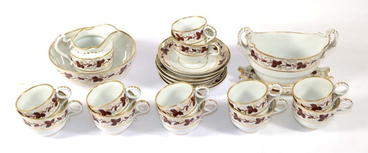 A Barr Worcester Porcelain Tea and Coffee Service, circa 1800,...