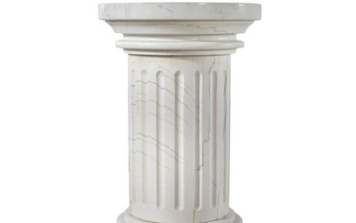 A Carved Marble Pedestal