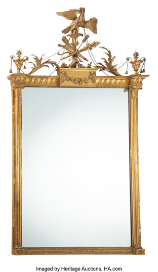 A French Regence-Style Carved Giltwood Mirror