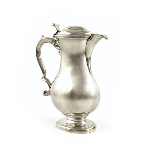 A George II silver hot water pot, by...