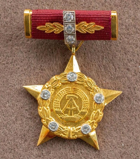 A Golden Star of "Hero of the German Democratic Republic", Awarded to Valery Bykovsky in 21 September 1978.