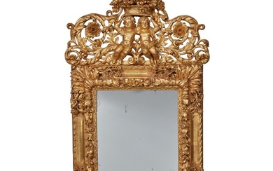 A Louis XIV Giltwood Mirror in the Manner of Jean Le Pautre, Late 17th Century