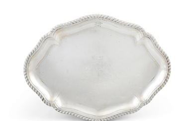 A PAIR OF GEORGE II SILVER LOZENGE SHAPED SECOND-COURSE DISH...