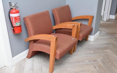 A PAIR OF PLANET AUSTRALIA ARMCHAIRS