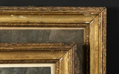 A Pair of Carved Giltwood 18th Century Frames. 8.5" x