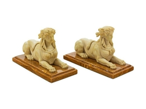 A Pair of Composite Figures of Sphinxes Width