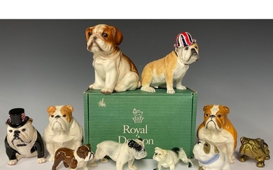 A Royal Doulton model, The British Bulldog, DA228, special e...