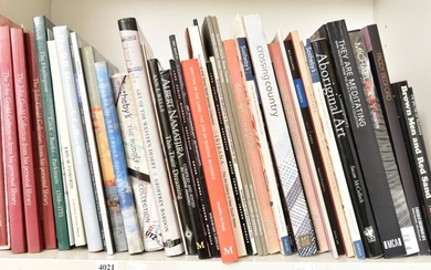A SHELF OF AUSTRALIAN ART REFERENCE BOOKS AND CATALOGUES