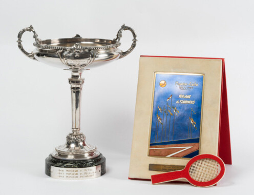 A SPORTS CUP AND TROPHY