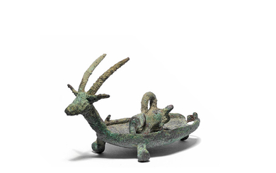 A Sardinian bronze votive boat