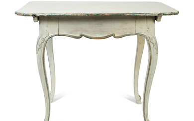 A Swedish Gustavian Style Painted Side Table