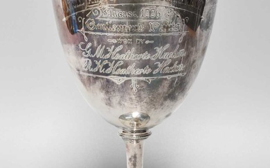 A Victorian Silver Goblet, by Fenton Brothers, Sheffield, 1886, the...