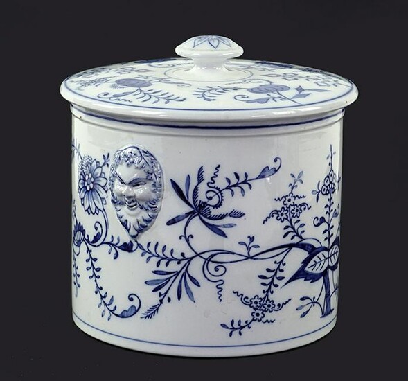 A Villeroy and Boch Blue and White Porcelain Covered