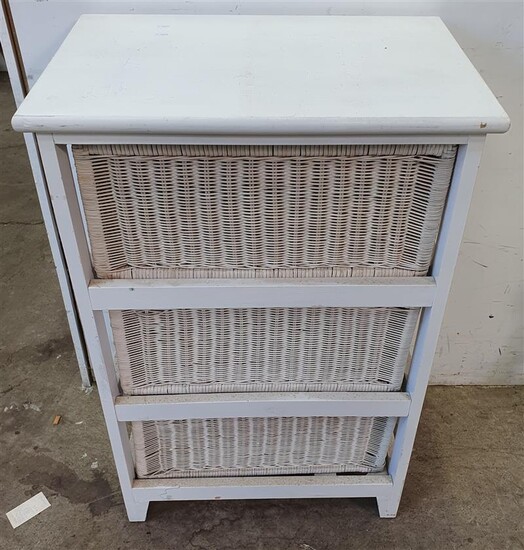A WHITE PAINTED CABINET