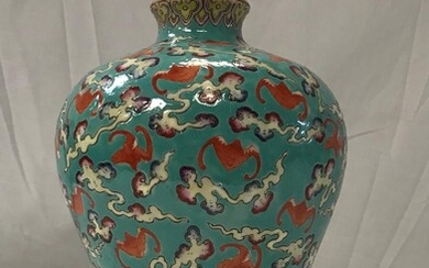 A circa 1900 Chinese Qing Dynasty Meiping style vase...