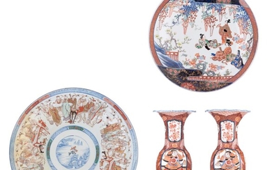 A collection of four Japanese Imari export porcelain...