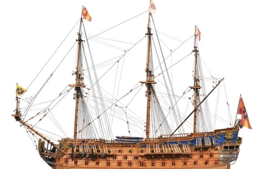 A finely built model of the Spanish Man O' War Galleon