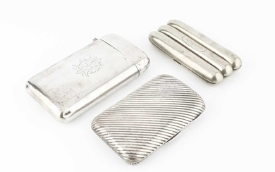 A late 19th century Chinese export silver cigar case by...