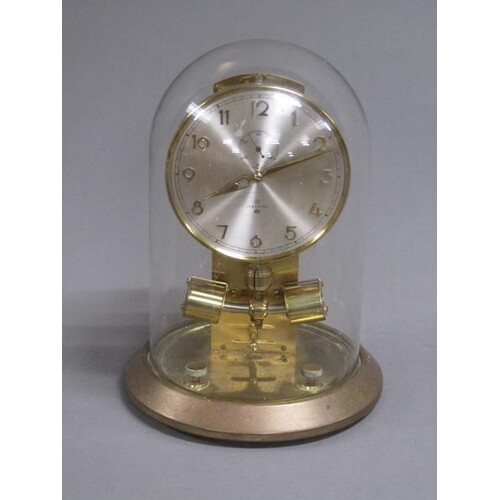 A mid 20c German mantel clock with battery driven electric m...