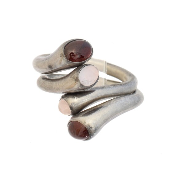 A pair of Georg Jensen silver 'Carnival' rings