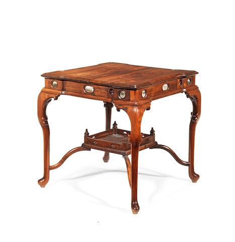 A rosewood gaming table