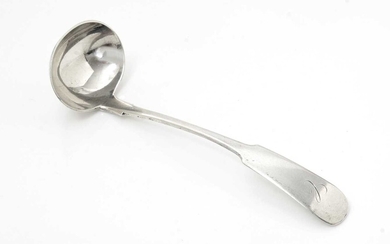 A silver Scottish Provincial toddy ladle.