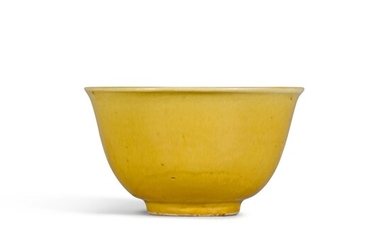 A small yellow-glazed bowl, Mark and period of Jiajing | 明嘉靖 嬌黃釉盌 《大明嘉靖年製》款