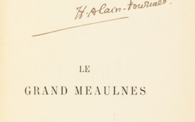 ALAIN-FOURNIER, Le grand Meaulnes, 1913. Rel. Huser. Edition originale, avec envoi a.s. à Guy-Charles Cros