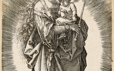 ALBRECHT DÜRER Virgin on the Crescent with a Sceptre and a Starry Crown....