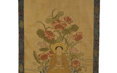 AN EMBROIDERED KESI OF BUDDHA