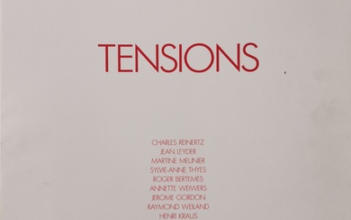 (ART) Livre d'art "TENSIONS. 9 artistes concourent, en 1986/87, à une collection prestigieuse de neuf...