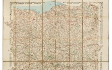 (AUTOMOBILE MAP.) J. Barreau; for De Dion-Bouton. Carte